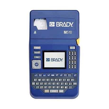 Brady M510 Portable Industrial Label Printer Kit with Carrying Case, Label Cartridge, Rechargeable Battery and Charger, 3.75 H x 5.75 W x 10 D M510-KIT Printer Kit