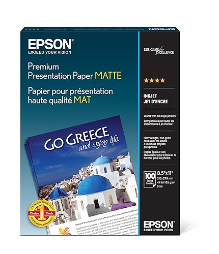 Epson 8.5x11 Premium Presentation Paper Matte - 100 Sheets