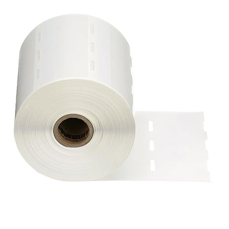 Panduit S100X150VA1Y Thermal Transfer Self-Laminated Label, Vinyl, 1-Inch Core, White (2,500-Pack) Cat. 5e/Cat. 6/Cat. 6A cables White