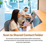 Ambir nScan 690gt High-Speed Vertical Card Scanner with AmbirScan Business Card for Windows PC Include Business Card Software License