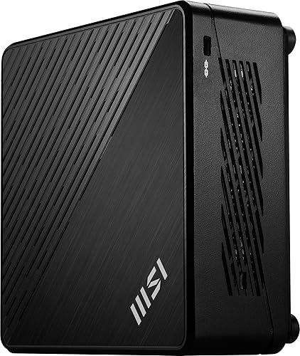 MSI Cubi 5 Desktop: Intel Core i3-1215U, Intel UHD, 8GB Memory, 500GB SSD, WiFi 6E, Win 11 Pro: Black 12M-401US