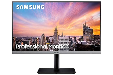SAMSUNG 27” SR650 Series 1080p Computer Monitor for Business, 75Hz, VGA, HDMI, DisplayPort, USB Hub, Eye Saver Mode, 3-Year Warranty, ?LS27R650FDNXZA, Black 27-inch