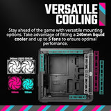 Cooler Master Q300LV2-KGNN-S00 Micro-ATX Tower Case, Dust Filter, USB 3.2 Gen 2x2 (20GB), Tempered Glass, Max 159mm CPU Heatsink, Max 360mm GPU, Fully Ventilated