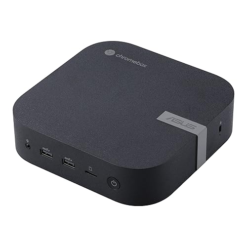 ASUS Chromebox 5 with Intel® Celeron 7305 Processor, 4GB Memory, M.2 128G NVMe SSD, Dual HDMI, one DP, Gigabit LAN, WiFi 6E, Thunderbolt ™ 4, Wireless Charger, VESA Mount,Black Celeron With Wireless Charging CHROMEBOX5-SC017UN-WC