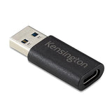 Kensington CA1020 USB A to USB C Adapter, USB C Female to USB A Male Converter (K33478WW)