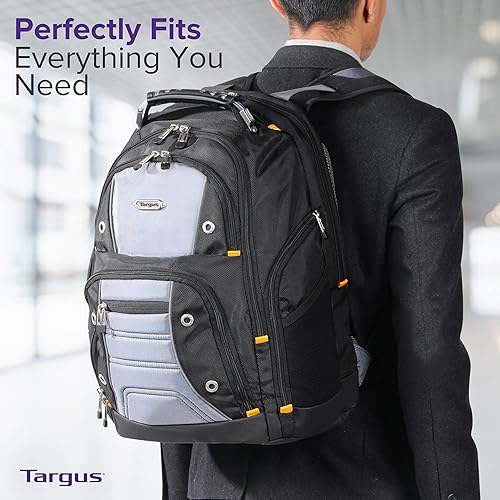 Targus Drifter II Backpack for 17-Inch Laptop, Black/Grey (TSB239US) 17 Inch Drifter Backpack Black/Gray