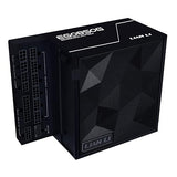 Lian Li Edge Series - 850W Full Modular Power Supply - Gold - ATX 3.1 - PCIE 5.1 Support - 12V-2x6 Connector - L-Shape Design for Dual Chamer Case - Without USB/Fan Hub - Black (EG0850G.B) 850W Gold ATX Black