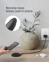 Belkin Magnetic Wireless Charging Pad 15W - MagSafe-Compatible Qi2-Certified Wireless iPhone Charger for Apple iPhone 16, 15, 14 Series, AirPods w/Non-Slip Base, Power Supply Included - Black