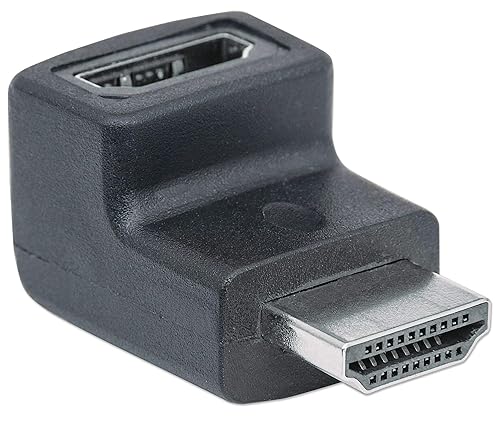 Manhattan ICI353502 353502 HDMI(R) A-Female to A-Male Adapter (90deg Downward Angle)