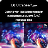 LG 32GS95UE-B 32'' Ultragear™ OLED Gaming Monitor with UHD Display | Dual Mode 240Hz, 480Hz | 0.03ms | Pixel Sound | Tilt/Height/Swivel Stand | Black