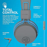 JKSTUDIOGRYBLUBOX JBuddies Over Ear Folding Headphones Bl/Gr Blue/Green