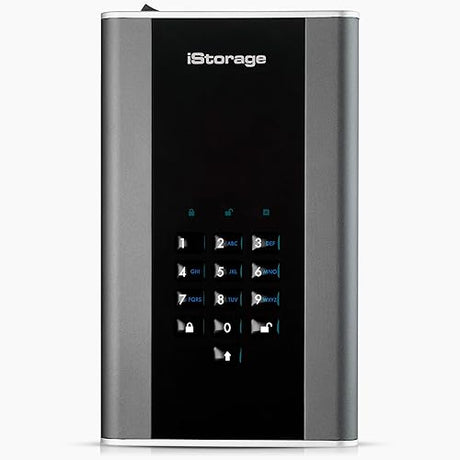iStorage diskAshur DT2 256-bit 8TB | FIPS Level 3 Certified | Secure encrypted Desktop Hard Drive | Password Protected