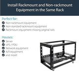 StarTech.com 2U Universal Rack Mount Rails - for 19in Server Rack Enclosure or Cabinet - Adjustable A/V Rack Rails (UNIRAILS2U) Rack Rails 2U | 100 lbs