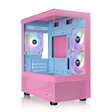 Thermaltake View 170 TG ARGB m-ATX Chassis; 3x120mm ARGB Lite Fans Included; 280mm Radiator Support; 340mm GPU Clearance; 160mm Air Cooler Max Height; Bubble Pink; CA-1Z4-00MAWN-01 View 170 Bubble Pink