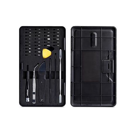 StarTech.com 40-Piece Computer Repair Toolkit for Laptop, PC, Electronics, 30-Bit Screwdriver Set, Magnetic Tray, Pry Tools