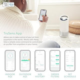 TruSens Smart Wi-Fi Air Purifier | UV-C Light + HEPA Filtration | Medium | SensorPod™ Air Quality Monitor | Auto, Sleep, & Turbo Mode | Touch Control | Portable Handle | Works with Alexa Medium-Smart White