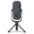 JLab JBuds Talk USB Microphone | Black | USB-C Output | Cardioid, Omni, Stereo, and Bi-Directional | 96k Sample Rate | Volume Control, Gain Control, and Quick Mute | 3.5mm AUX | Plug and Play
