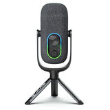 JLab JBuds Talk USB Microphone | Black | USB-C Output | Cardioid, Omni, Stereo, and Bi-Directional | 96k Sample Rate | Volume Control, Gain Control, and Quick Mute | 3.5mm AUX | Plug and Play