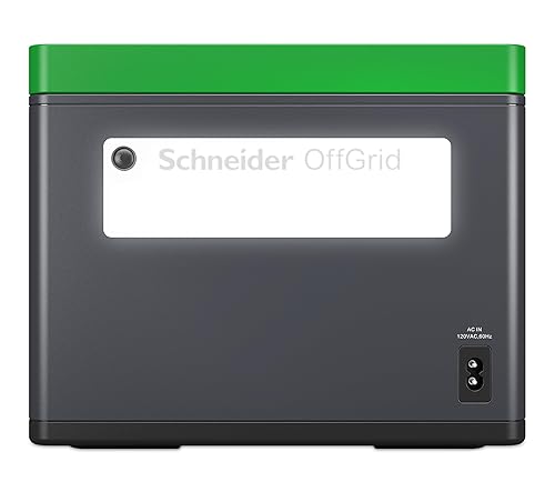 Schneider OffGrid Portable Power Station 500, 517Wh Portable Solar Generator for Camping or Home, PPS500, Wireless phone charger, solar generator options