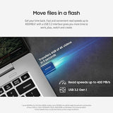 SAMSUNG Type-C USB Flash Drive, 512GB, Transfers 4GB Files in 11 Secs w/Up to 400MB/s Read Speeds, Compatible w/USB 3.0/2.0, Waterproof MUF-512DA/AM [Canada Version]