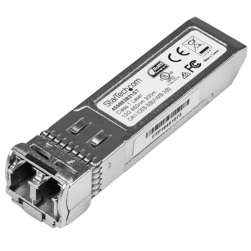 StarTech.com HPE 455883-B21 Compatible SFP+ Module - 10GBASE-SR - 10GbE Multi Mode (MMF) Fiber Optic Transceiver - 10GE Gigabit Ethernet SFP+ - LC 300m - 850nm - DDM HPE 6120XG, 6120G (455883B21ST) Single 455883-B21