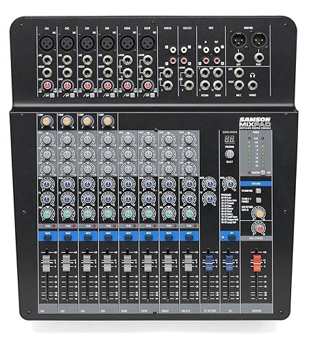 Samson Mixpad MXP1604FX 12-Channel USB Mixer with Digital Effects 14 Inputs with Effects