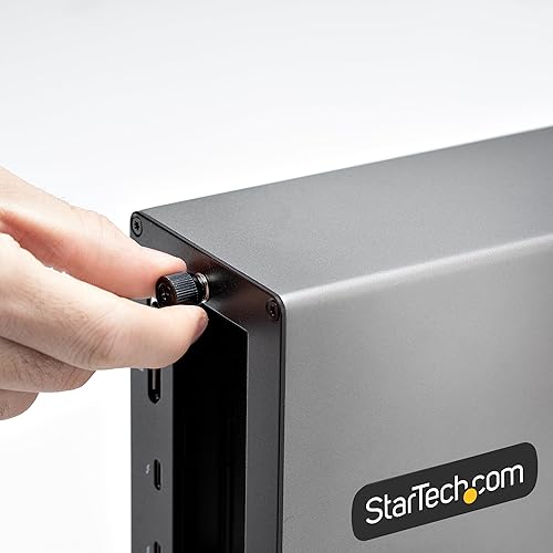 StarTech.com Thunderbolt 3 PCIe Expansion Chassis, External Enclosure W/Dual PCI Express Slots, PCIe Box for Laptops/Desktops/All-in-Ones, 8K/4K Output Via TB3/DP 1.4 (2TBT3-PCIE-ENCLOSURE) Toolless design