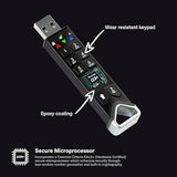 iStorage datAshur PRO2 - Secure Encrypted Flash Drive (64GB), Black (IS-FL-DP2-256-64) Black 64GB