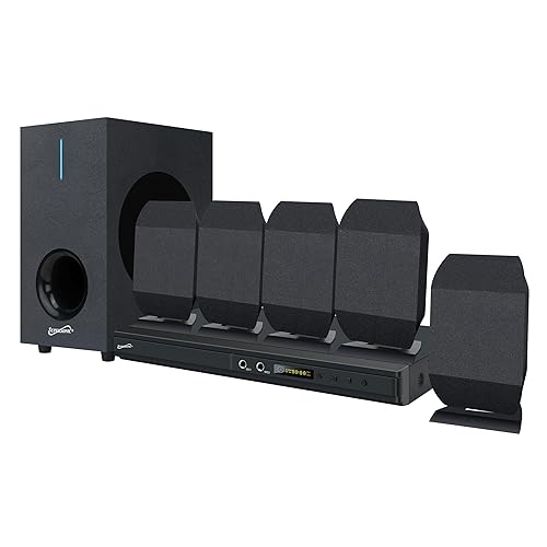 Super Sonic 540 Watt DVD Home Theater Sound System Black