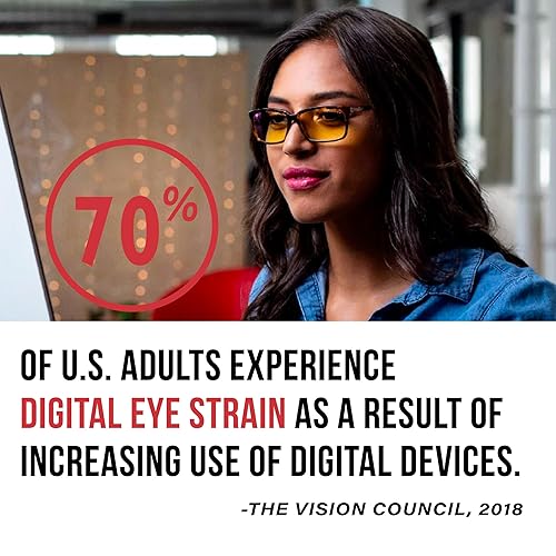 Gunnar Optiks Blue Light Blocking Glasses for Gaming & Computer Latte Fade Frame Amber Lens