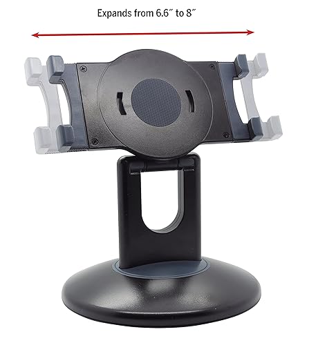 Kantek Tablet Stand for Apple iPad, iPad Air, iPad Mini, Galaxy Tab (7” and 9.7”), Kindle Fire (7” and HD 6) and Most Other 6-7” and 9.7” Tablets (TS710)