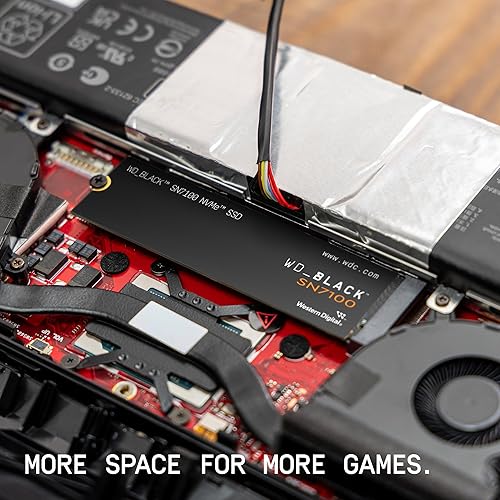 WD_BLACK 4TB SN7100 NVMe Internal Gaming SSD Solid State Drive - Gen4 PCIe, M.2 2280, Up to 7,000 MB/s - WDS400T4X0E [New Version]
