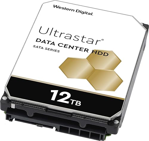 Western Digital HUH721212ALE604 12TB Ultrastar DC HC520 SATA HDD - 7200 RPM Class, SATA 6 Gb/s, 256MB Cache, 3.5 12TB HDD