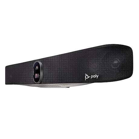 Poly - Studio X70 Video Bar for Large Conference Rooms Poly (Plantronics + Polycom) - Premium 4K Audio & Video Conferencing Solution - Camera, Speakers, & Microphones - Works w/Teams, Zoom (Certified)