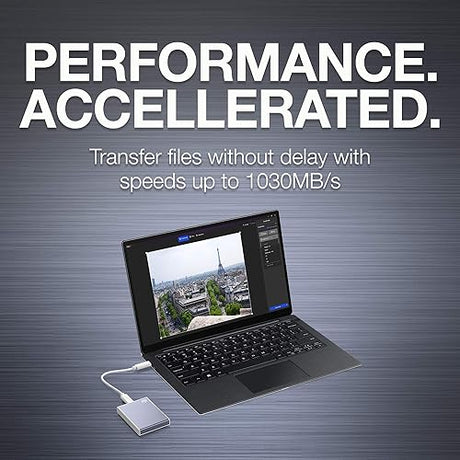 Seagate One Touch SSD 2TB External SSD Portable – Blue, speeds up to 1030MB/s, 6mo Mylio Photo+ subscription, 6mo Dropbox Backup Plan? and Rescue Services (STKG2000402)