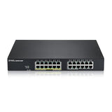 Zyxel 24-Port PoE Gigabit Switch | Smart-Managed | 12x PoE+ Ports @130W | Optional Nebula Cloud | Rackmount [GS1915-24EP] 24-Port | 12x PoE+ 170W