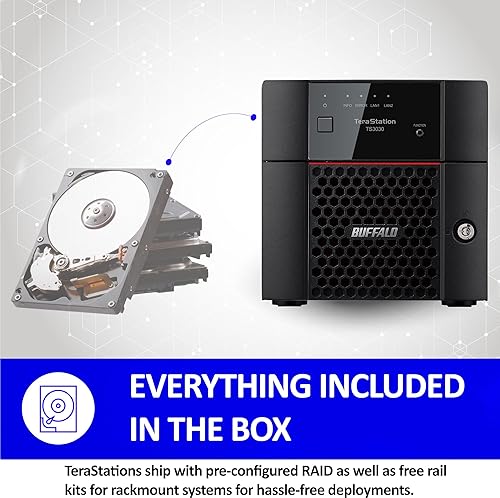 BUFFALO TeraStation 3230DN 2-Bay 16TB (2x8TB) Desktop Small-Med Business NAS w/Hard Drives Included