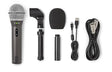 Samson Q2U Handheld Dynamic USB Microphone Recording and Podcasting Pack Q2U Gray