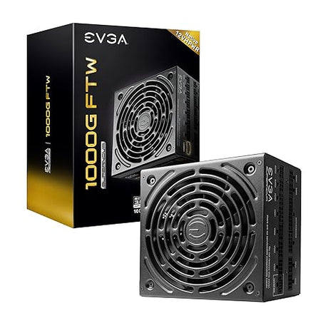 EVGA Supernova 1000G FTW, 80 Plus Gold 1000W, Fully Modular, 3 Year Warranty, Includes Power ON Self Tester, Compact 150mm Size, Power Supply 535-5G-1000-K1