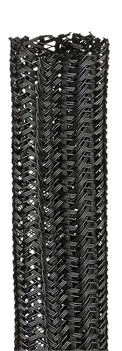 Panduit SE100PS-CR0 Pan-Wrap, Braided Expandable Sleeving, Polyethylene Terephthalate, Black (100-foot) 1-Inch Diameter Polyethylene Terephthalate