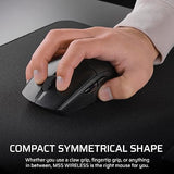 Corsair M55 Wireless Lightweight FPS Gaming Mouse – 2.4GHz & Bluetooth – 24,000 DPI – Long-Lasting Battery Life – Six Programmable Buttons – Textured Side Grips – Black Black Wireless