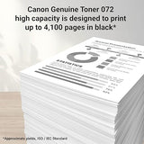 Canon Genuine 072 Black Toner Cartridge High Capacity Compatible with MF280 Series and LBP172dw