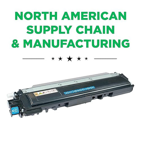 Clover Remanufactured Toner Cartridge Replacement for Brother TN210 | Cyan Cyan 1,400
