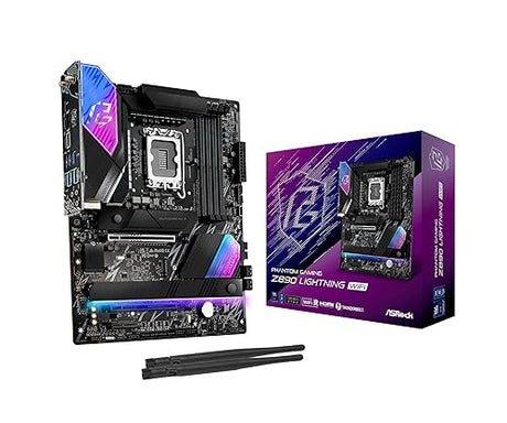 ASRock Intel Core Ultra Z890 Lightning WiFi 7 Phantom Gaming 9066 MHz DDR5 256 GB ATX Motherboard M.2 LGA1851RL-ILM