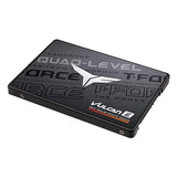 TEAMGROUP T-Force Vulcan Z 2TB SLC Cache 3D NAND QLC 2.5 Inch SATA III Internal Solid State Drive SSD (R/W Speed up to 550/470 MB/s) T253TY002T0C101 2TB Vulcan Z QLC