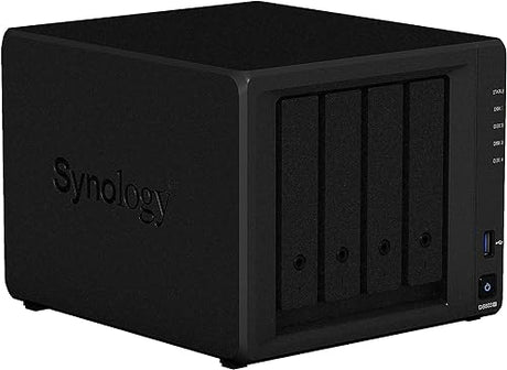 Synology DiskStation DS923+ 4-Bay NAS Enclosure Server | AMD Ryzen R1600 Dual-Core up to 3.1 GHz | 32GB DDR4 RAM | 16TB (4 x 4) 3.5 HDD | 2 x 512 GB M.2 NVMe SSD 32GB DDR4 RAM 16TB HDD | 1TB SSD
