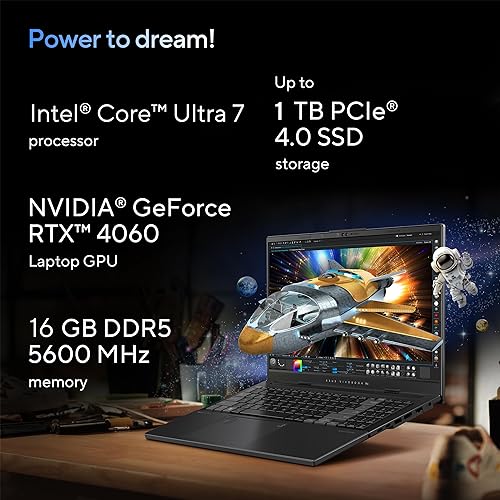 ASUS Vivobook Pro 15 OLED (2024), AI Ready, 15.6” 3K 120Hz OLED Laptop, Intel Core Ultra 7 155H, NVIDIA GeForce RTX™ 4060, 16GB Memory, 1TB SSD, Windows 11 Home, N6506MV-DS71-CA