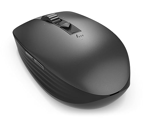 HP Wireless Multi-Device 635M Mouse - Travel Mouse - Wireless - Bluetooth - Black - USB - 4 Button(s)