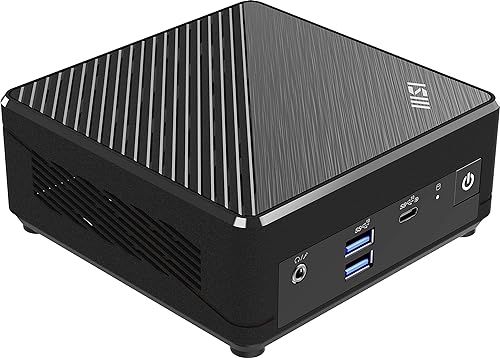 MSI Cubi N ADL Mini PC: Intel Celeron N100, 4GB RAM, 128GB SSD, Black, Windows 11 Pro Entry: ADL-021US