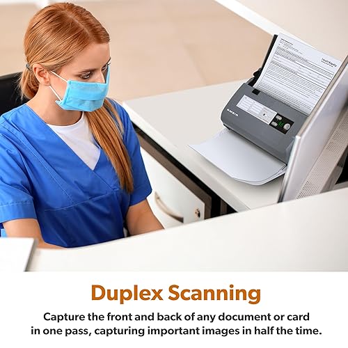 Ambir ImageScan Pro 830ix-AS 30ppm High-Speed ADF Scanner for PC and Mac Sheetfed